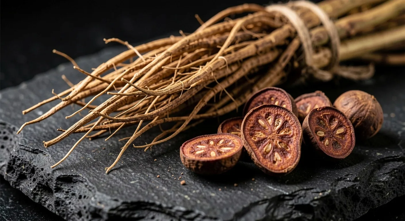 Macro photography of natural botanical root